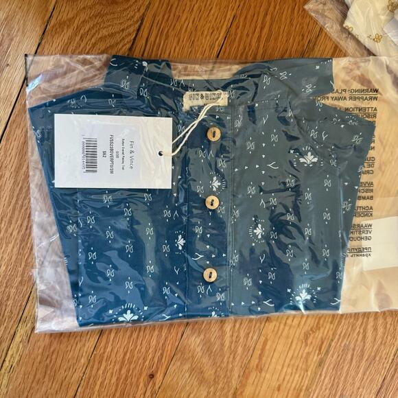 NWT Fin & Vince Adventure Jumpsuit Paisley Trail 0/3mo - Picture 2 of 3